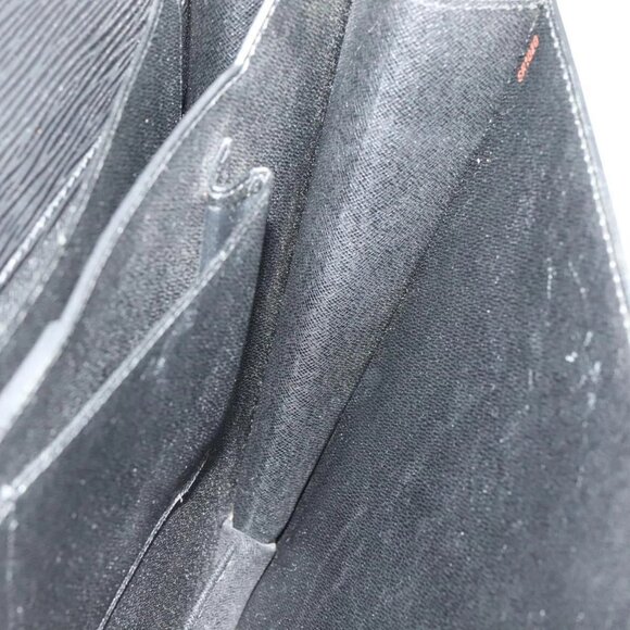 LOUIS VUITTON Epi Serviette Ambassador Business Bag Black M54412 LV Auth ep10554 - Picture 11 of 16